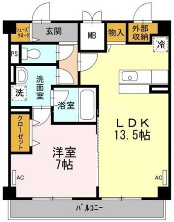 田町ガーデンハイツの物件間取画像